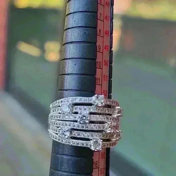 Lafonn Sterling Silver 925 CZ ring size 7 - Picture 14 of 16